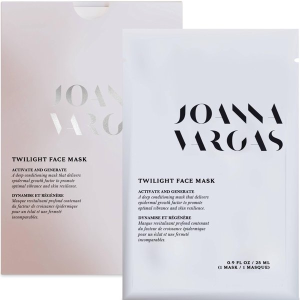 Joanna Vargas Moisturizing Face Mask - Face Sheet Mask with Epidermal Growth Factor - Twilight Facial Mask for Radiant & Plump Complexion- Deep Skin Conditioning Facial Masks for Women - Single Sheet
