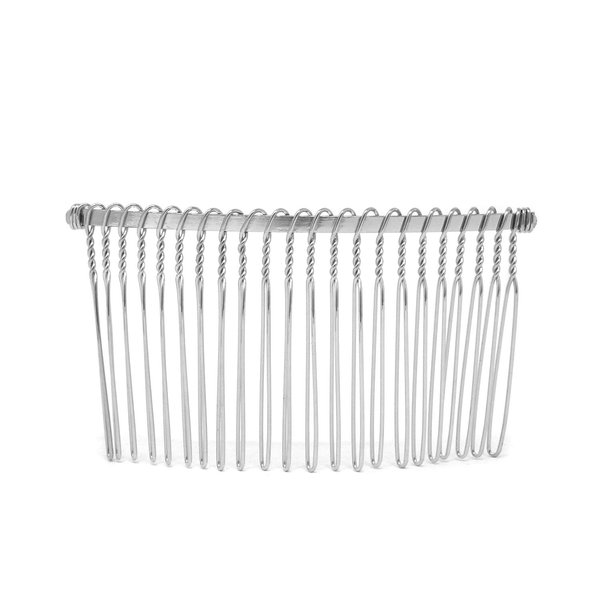 Honbay 6PCS Silver Fancy DIY Hair Clips Metal Wire Hair Combs Bridal Wedding Veil Combs (22 teeth)