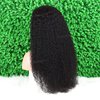 Curly Headband Wig Human Hair Wigs for Black Women - Brazilian Virgin Hair Kinky Curly Wig Headband - Glueless None Lace Front Wigs Human Hair 150% Density Natural Black (24 Inch)