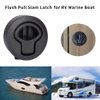 ADrivWell 2Pcs Black Plastic Slam Latch Flush Door Pull Latch for Boat Deck Hatch Flush Door Pull Latch