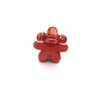 Generic Micro mini extra tiny metalic colored flower acrylic hair claw clip (Clip quantity: 6 Clips, Primary color: Gold)