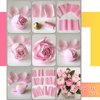 Gersoniel 57 Pieces Crepe Paper Flower DIY Kits 6 Rolls 35g Crepe Paper Rolls 50 Pcs Floral Iron Wire 1 Roll 50 Meter for Birthday Party Wedding (Red Series)