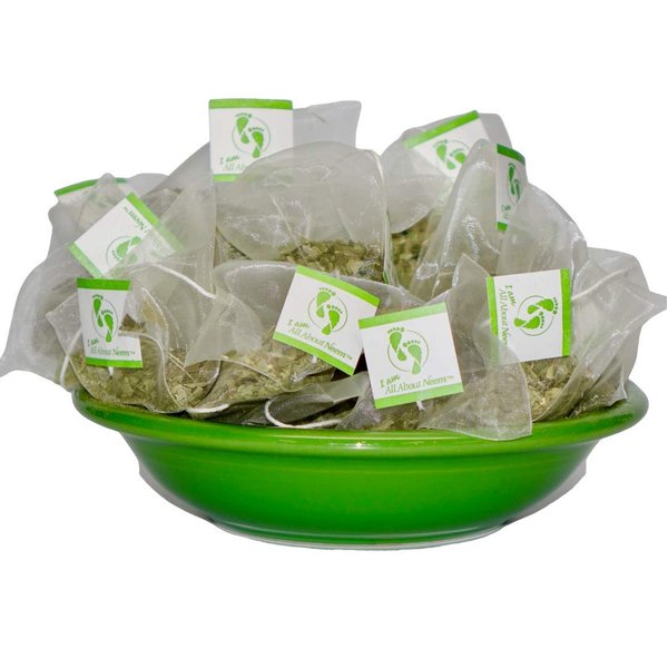 Neem Queen Pyramid Tea Bags (60 Count) Loose Sachet - Organic Premium Quality Caffeine Free - Made in America