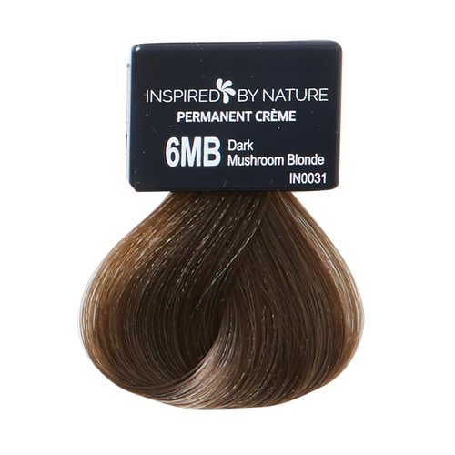 ion Ammonia-Free Permanent Hair Color Dark Mushroom Blonde 6MB, made from 100% naturally-derived polymers, cruelty free, vegan, PPD free, recyclable packaging, 2.05 oz