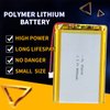 AKZYTUE 3.7V 6500mAh 956090 Lipo battery Rechargeable Lithium Polymer ion Battery Pack with JST Connector