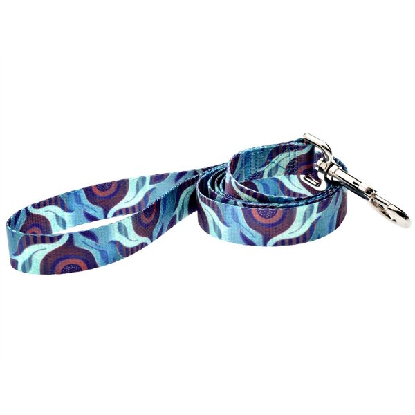 Dutch Dog Amsterdam Fashion Dog Leash, 5-Feet, Aqua Flora