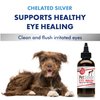 PetSilver Eye Wash Drops for Dogs and Cats with Chelated Silver, Made in USA, Natural Eye Solution, Relief for Inflammation & Eye Irritation, Easy to Apply, 4 fl oz