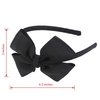 MEEDEE Fashion Black Bow Headband Bowknot Headband Big Bow Grosgrain Ribbon Hair Hoop Headband for Girls Toddlers Girls Kids Party Decoration Cosplay Costume Headwear Makeup Handmade Hair Band