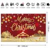 Red Jesus Christmas Backdrop 8x5FT Gold Glitter Sparkle Snowflake Merry Christmas Banner Background for New Year Family Gathering Winter Christmas Holiday Party Supplies (96x60 inch)