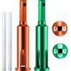 Frienda 2 Pieces Wire Twisting Tools, Wire Stripper and Twister, Wire Terminals Power Tools for Stripping and Twisting Wire Cable, both Manual and Electric (Green and Orange)