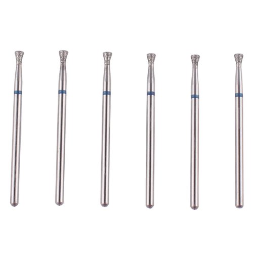 MZCMSL 6pcs Tapered Cuticle Nail Drill Bits, Pro Diamond Nail Bit Set for Nail Salon Manicure, 3/32 Shank efile Bit (Medium)