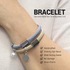 Thick Hair Ties Bracelets for women, 8mm Ponytail Holders Hair Tie for Thick Hair with Silver Charm Cute Elastic Hair Bands No Damage for Girls Soft No Slip Stretchy Hair Ties for High Pony Tails