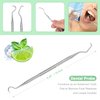 Dental Tools, Professional Dental Pick Tools Kit, Teeth Cleaning Calculus Tool for Dentist, Personal Using, Pets Oral Care with Dental Mirror Dental Tooth Tartar Plaque Scraper Remover Dental Probe