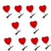 BinaryABC Valentines Day Red Heart Hair Clips Hairpins Head Bopper,Valentines Day Supplies,10Pcs