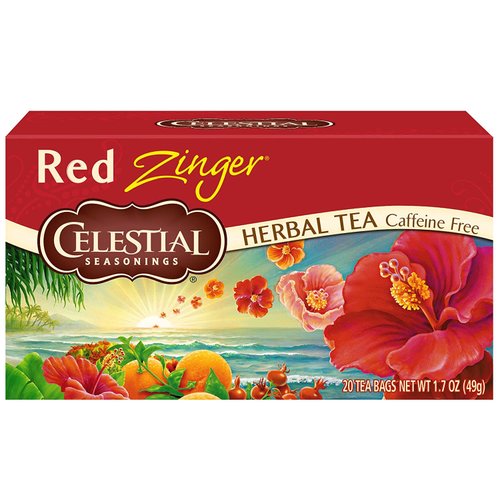 Celestial Seasonings Tea No Caffeine Herbal Tea, Red Zinger 20 ea (Pack of 2)