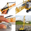 Tipmant Children Alloy Die-cast Car Model Toy Excavator Truck Digging Cable Engineering Vehicle Tower Crane Collection Gift for Kids Scale: 1:87