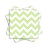 Party Perfect Disposable Chevron Print Luncheon Napkins Tableware, 16 Pieces, Made from Paper, Leaf Green, by Amscan