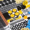 BrickBounty 846 Pcs Technical-Parts Compatible with Technic Set, Tires Wheels Frame Liftarm Beam and Pins, MOC & STEM Replacement Kit for Technic-Building-Blocks