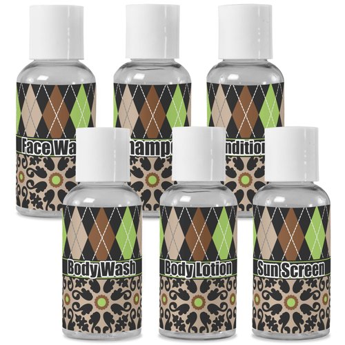 YouCustomizeIt Personalized Argyle & Moroccan Mosaic Travel Bottles