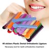 RZJZGZ Orthodontic Ligature Ties Multi-Color Orthodontic Elastomeric O-Rings Braces Rubber Bands(1040pcs) (Multicolor)