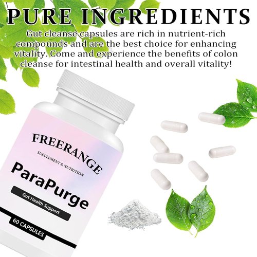 Parapurge Gut Cleanse - Parapurge Gut and Colon Support Supplement, Parapurge Cleanse Capsules for Colon & Gut Health, Non-GMO Formula for Women & Men, 60 Capsules (1)