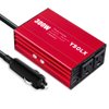 300W Car Power Inverter, DC 12V to 110V AC Converter, 4.2A Dual USB Ports, 2×AC Outlet，Car Charger with Plug Outlet for Laptop
