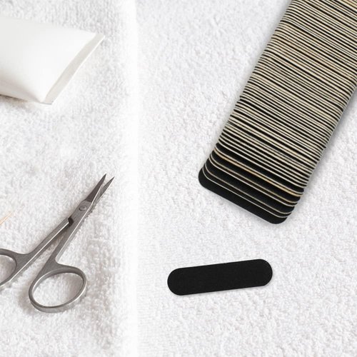 VIOCIWUO 300 Pack Mini Nail File Bulk(180/240 Grit), Disposable Nail Files Double Sided Emery Boards Home or Professional Manicure Tools(Black)