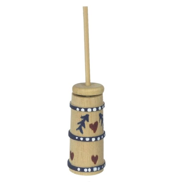 International Miniatures Dollhouse Miniature Old Fashioned Stenciled Butter Churn