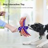 Vehomy Dog Squeaky Toy 4th of July Puppy Dog Toy Independence Day Pet Plush Eagle Toy with Crinkle Paper Squeaker Dog Interactive Toy for Small Medium Dogs