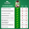 Zazzee Cranberry PACs, 72 mg PACs per Capsule, 2X Strength, 100% Soluble, 120 Vegan Capsules, 50:1 Extract, 18,200 mg Strength, Fast-Acting, Effective Urinary Tract UTI Support, Made in The USA