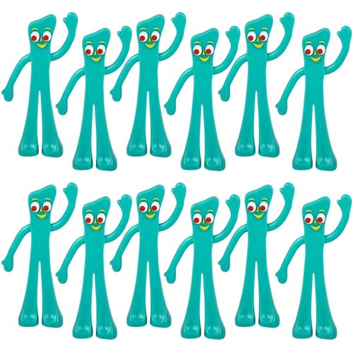 NJ Croce Gumby Original Bendable Figure - Nostalgic Toy, PVC Material, Safe for Kids, Poseable Action Figure