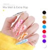 BURANO Marble Nail Gel Polish, Blooming Gel Nail Polish Mable Nails Effect Marble Tints for Nails, Nail Art Nail Polish 8 Colors Set (Marble02)