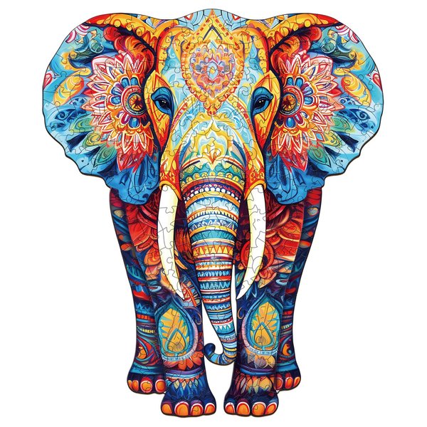 Wooden Puzzles for Adults, Wooden Elephant Puzzles, Wooden Adult Puzzles, Unique Puzzles Gifts for Puzzle Lover (L-11.2 * 13.4in 230pcs)