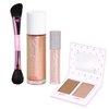 Petite 'n Pretty Makeup Set for Kids (Gold) - Face & Body Makeup for Kids, Tweens, Teens - Highlighter, Body Shimmer Glitter, Lip Gloss, Makeup Brush, Made in the USA