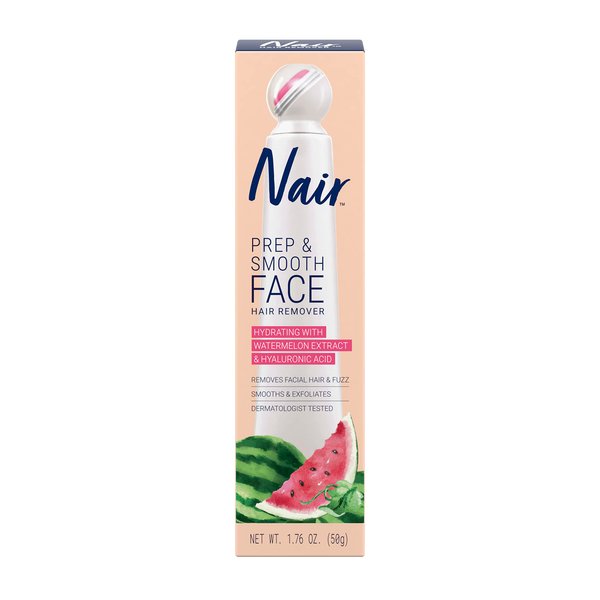Nair Smooth Skin Cream, 1.76 oz - Exfoliating, Hydrating, and Smoothing for Hair Removal