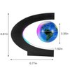 Gresus Magnetic Levitating World Map Globe, Floating Globe with C Shape Display Frame,Cool Tech Home Office Desk Gadget Decor Birthday Gift for Men Fathers Boyfriend Students (Globe don't light on)