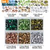 LPBeads 10000pcs Hotfix Rhinestones Flatback Glass Crystal 24 Mixed Color Rhinestone with Tweezers and Picking Pen for Crafts Clothes Nail Art