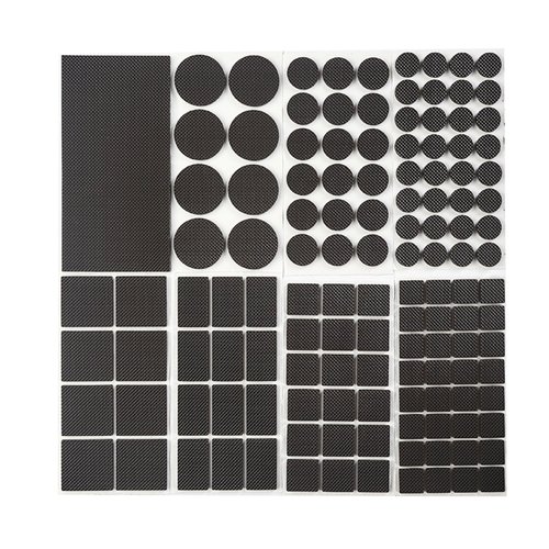 Non Slip Furniture Pads - Round, Square, Rectangle, Furnigear Premium 129 Pieces Furniture Grippers Chair Leg Pads Self Adhesive Rubber Chair Feet- Anti Scratches Furniture Pads for Hardwood Floors