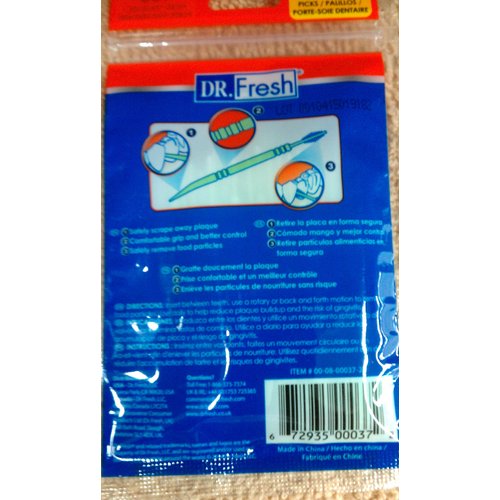 3 pk x (100 ct each) 300 Total Soft Bristle Dental Floss Picks, Interdental Brush, Toothpicks, Flexible Deep Clean