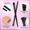 QUEEJOY Brow Mapping Kit includes 10m X Black&White Mapping String, 50pcs Eyebrow Ruler Stickers,White and Light Beige Brow Concealer & 2 Brow Brushes, Eyebrow Pencil Razor Sharpener and Instruction