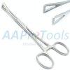AAProTools New 6" Pennington Forceps Clamp Un-slotted Standard Body Piercing Tool Locking Tweezers