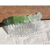 Green Sea Glass Hair Comb - Made to Order