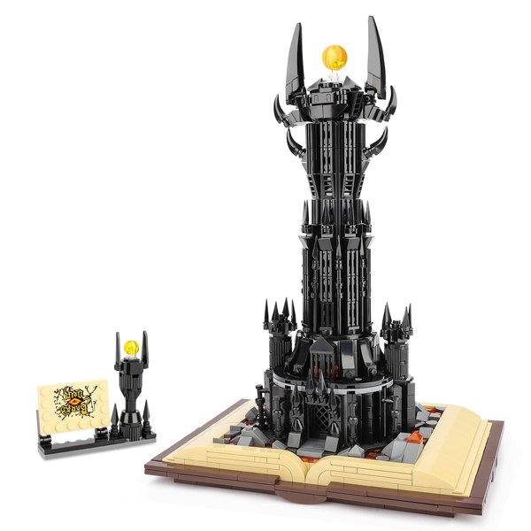 Ideas Lord Castle Architecture Building Set for Adults, Compatible with Lego, STEM Christmas Birthday Gift Toy for Boys Aged 8-14, MOC Dark Tower Building Kit for Rings Fans to Collect (969PCS)