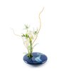 Georgetown Pottery Round Ikebana Flower Vase, Blue Wave