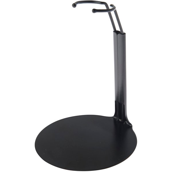 Plymor DSP-4125B Black Adjustable Doll Stand, fits 7, 7.5, 8, 8.5, and 9 inch Slim Waist Dolls or Action Figures, Waist is 1.125 to 1.5 inches Wide, 3.25 to 4 inches Around, Pack of 12