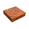 Prestige Import Group Chateau Small Cigar Humidor with Humidifier - Capacity: 20 Cigars - Color: Burl