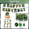 42pcs Hulks Birthday Party Supplies Pack Includes，Banner，Cake Topper，Blackdrop,Balloons for Hulks party Decoration