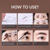 Febune Eyebrow Stamp Stencil Kit, Eyebrow Shaping Kit with 12 pair Reusable stencils, Long-Lasting (Blonde)