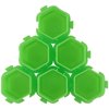 KEILEOHO 600 PCS Green Honeycomb Tattoo Ink Cups, Honeycomb Shape Pigment Holder Cups, Spliceable Tattoo Ink Cap Tattoo Accessories for Tattoo Artists and Beginners, 2.8 ml Capacity