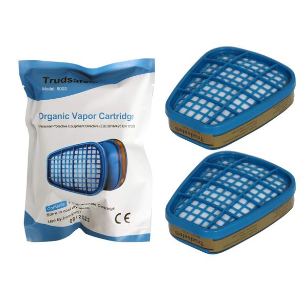 Trudsafe One Pair 6003 Organic Vapor Replacement Cartridge Filter